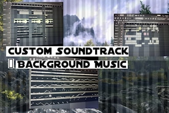compose loopable background piano and synth music