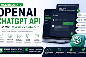 integrate openai chatgpt API into your website or web app