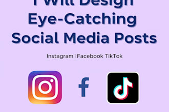 design professional social media posts and instagram banners
