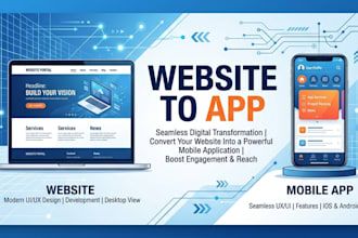 convert website to android and ios app using webview, webview app