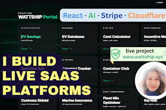 build a custom ai saas platform or web app with react