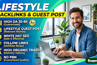 publish lifestyle guest posts and build high quality lifestyle backlinks