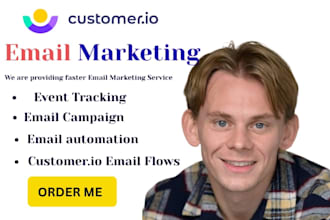 setup customer io email automation customer io email flows event tracking