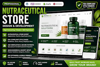design nutraceutical store, research peptide store, nutraceutical