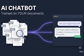 build an ai chatbot trained on your documents with rag