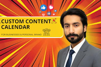 create a social media content calendar and strategy