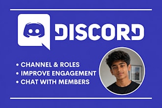 be your professional discord moderator and community manager