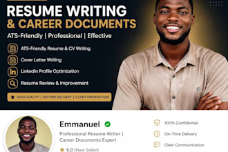 write an ats friendly resumes, cvs and cover letters