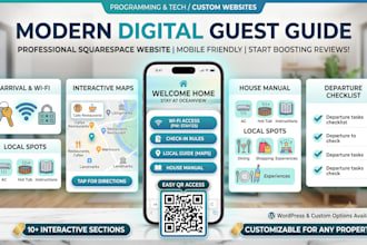create digital airbnb welcome book website for your property