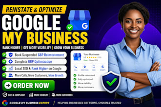 do google my business setup, gmb optimization, and local SEO
