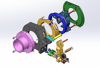 model and design 3d mechanical parts using solidworks