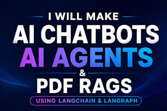 make ai chatbots, ai agents ,pdf rags, using langchain, langraph