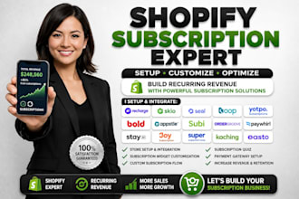build shopify subscription widget, shopify subscription with recharge, appstle,