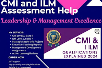 do ilm assessments and write cmi units