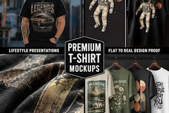 create realistic lifestyle t shirt mockups for your brand