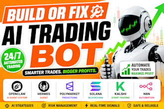 build or fix ai trading bot open claw hermes agent polymarket solana kalshi n8n