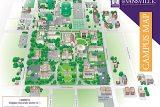 design 2d and 3d school maps, campus maps, park maps, and wayfinding maps