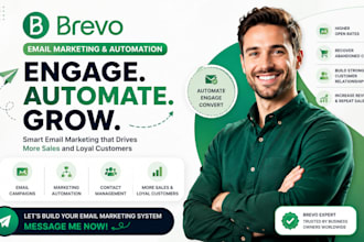 setup brevo email marketing automation CRM brevo landing page or workflows