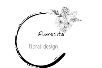 create a flower shop logo