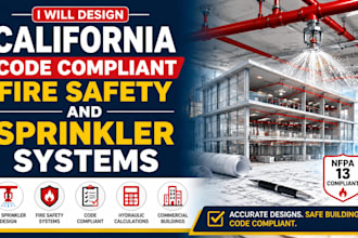 design california code compliant fire safety and sprinkler system