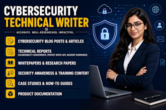 do professional cybersecurity research and technical writing