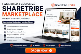 create sharetribe marketplace, sharetribe website, sharetribe flex, multivendor