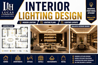 design interior lighting, lighting plans and modern lighting layouts