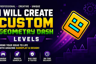 create a unique custom geometry dash level with