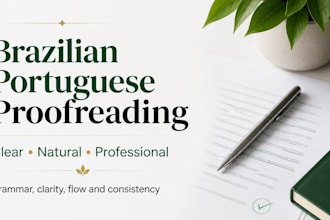 proofread and polish your brazilian portuguese text