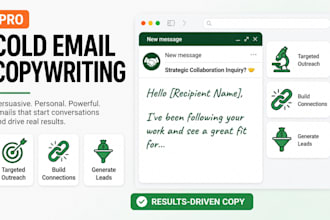 write high converting cold email copy for b2b tech and saas