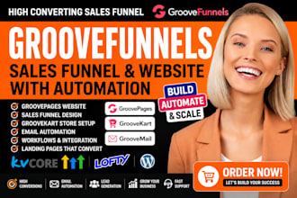 build groovefunnels groovepages sales funnel and groovekart website landing page
