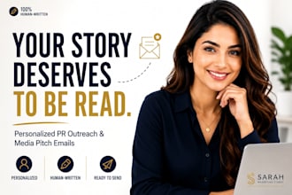 write personalized media pitch emails for startups, saas, and tech companies