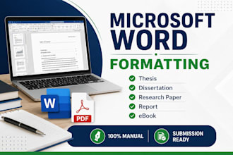 edit, design and format word document, thesis, report, article, proposals