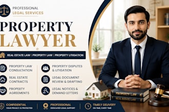 be your property lawyer for real estate law and property litigation
