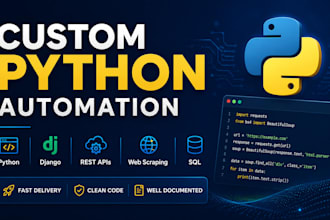 develop a python script, automation, or web scraper
