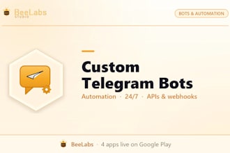 develop a custom telegram bot for your business