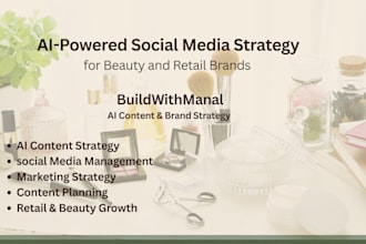 create an ai social media strategy for beauty and retail brands