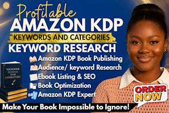 do profitable amazon KDP keyword research and book SEO optimization