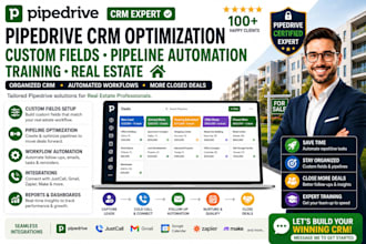 pipedrive CRM optimization custom fields pipeline automation real estate