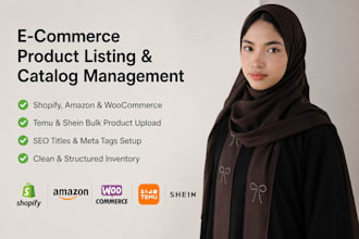 do ecommerce product listing  and store management