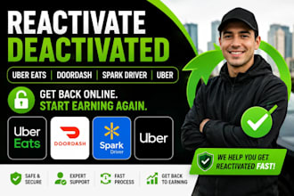 help with uber eat, spark, uber, amazon flex waitlist status and reactivation