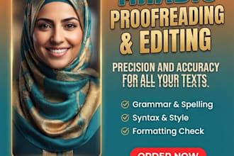 be your professional arabic editor and proofreader