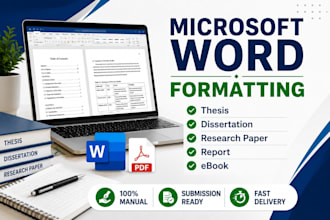 edit, design and format word document, thesis, report, article, proposals