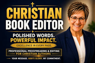 do christian book editing and proofreading, book editor