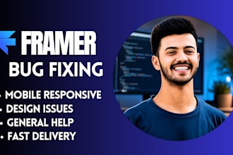 fix optimize framer website responsiveness, SEO and speed