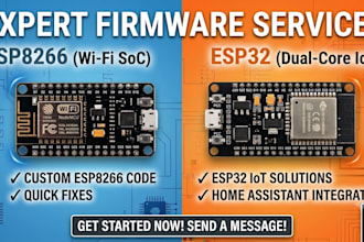 write custom esp32 and esp8266 firmware for your iot project