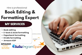 book formatting editing kdp book formatting paperback kindle formatting layout