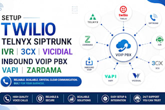 setup twilio telnyx siptrunk ivr 3cx vicidial inbound voip pbx vapi zardama