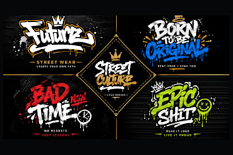 design streetwear y2k urban boutique fashion logo