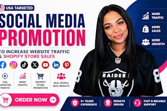do USA social media website promotion to increase website trafflc , shopify ads